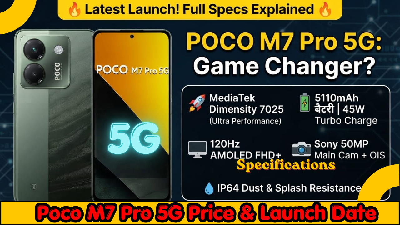 Poco M7 Pro 5G Price & Launch Date