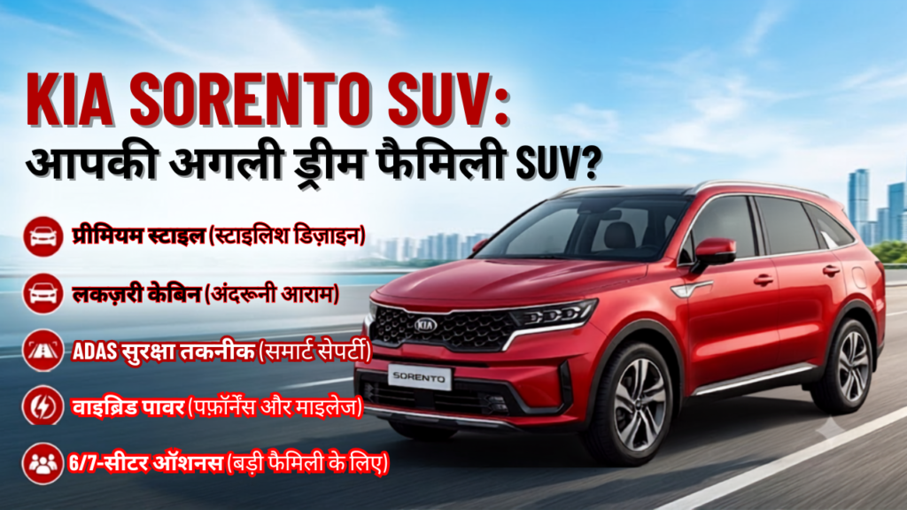 Kia Sorento SUV Bold & Premium Exterior Design